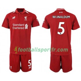 Tenue Liverpool WIJNALDUM 5 Enfant Domicile 2018-2019 Maillot de Foot